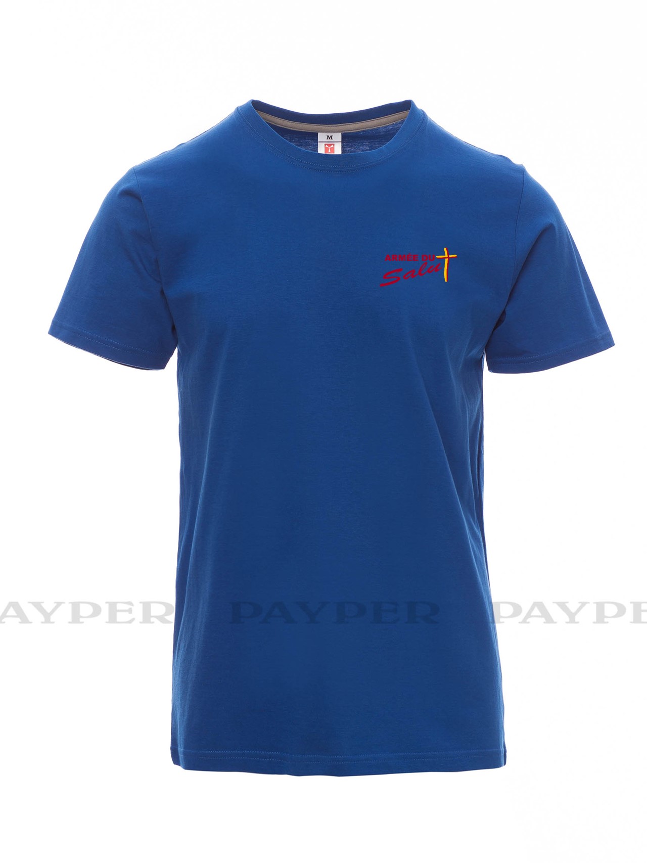 T-shirt homme indigo avec logo serigraphié